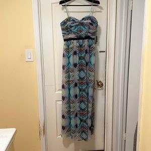 multicolored Adrianna Papell sun dress